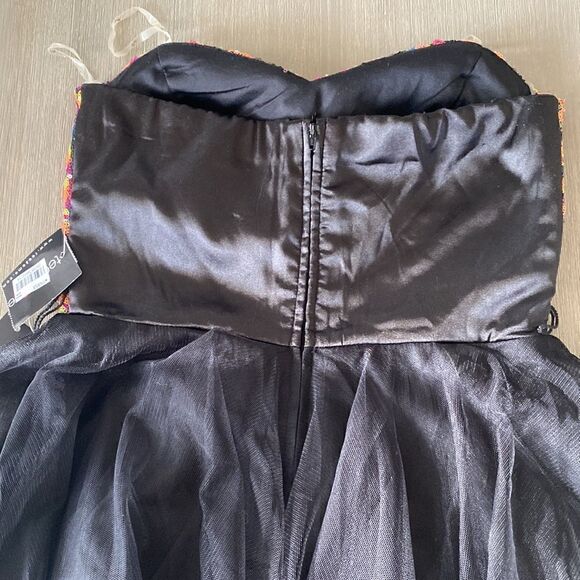 NWT! Teeze Me Strapless Black Formal Dress Size 5 - Picture 6 of 11